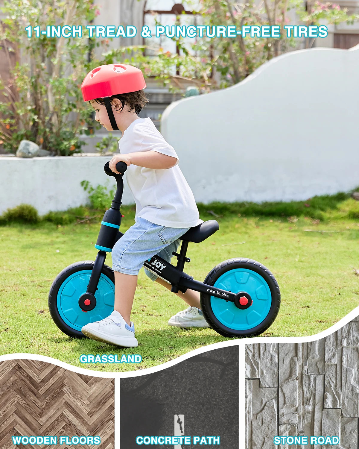 Kids Balance Bike with Training Wheels