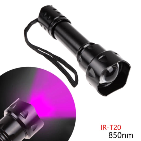 Night Vision Invisible Torch with Mount