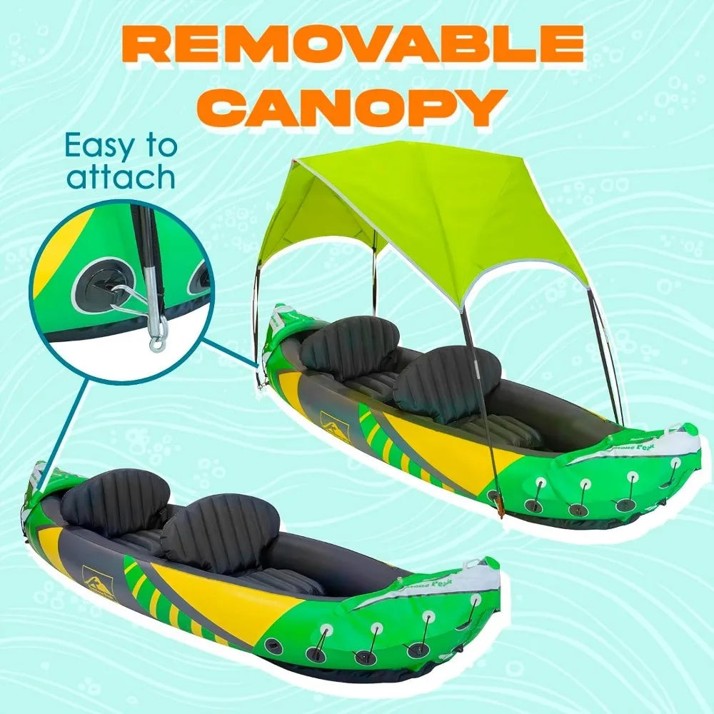 Inflatable Kayak w/Sun Canopy