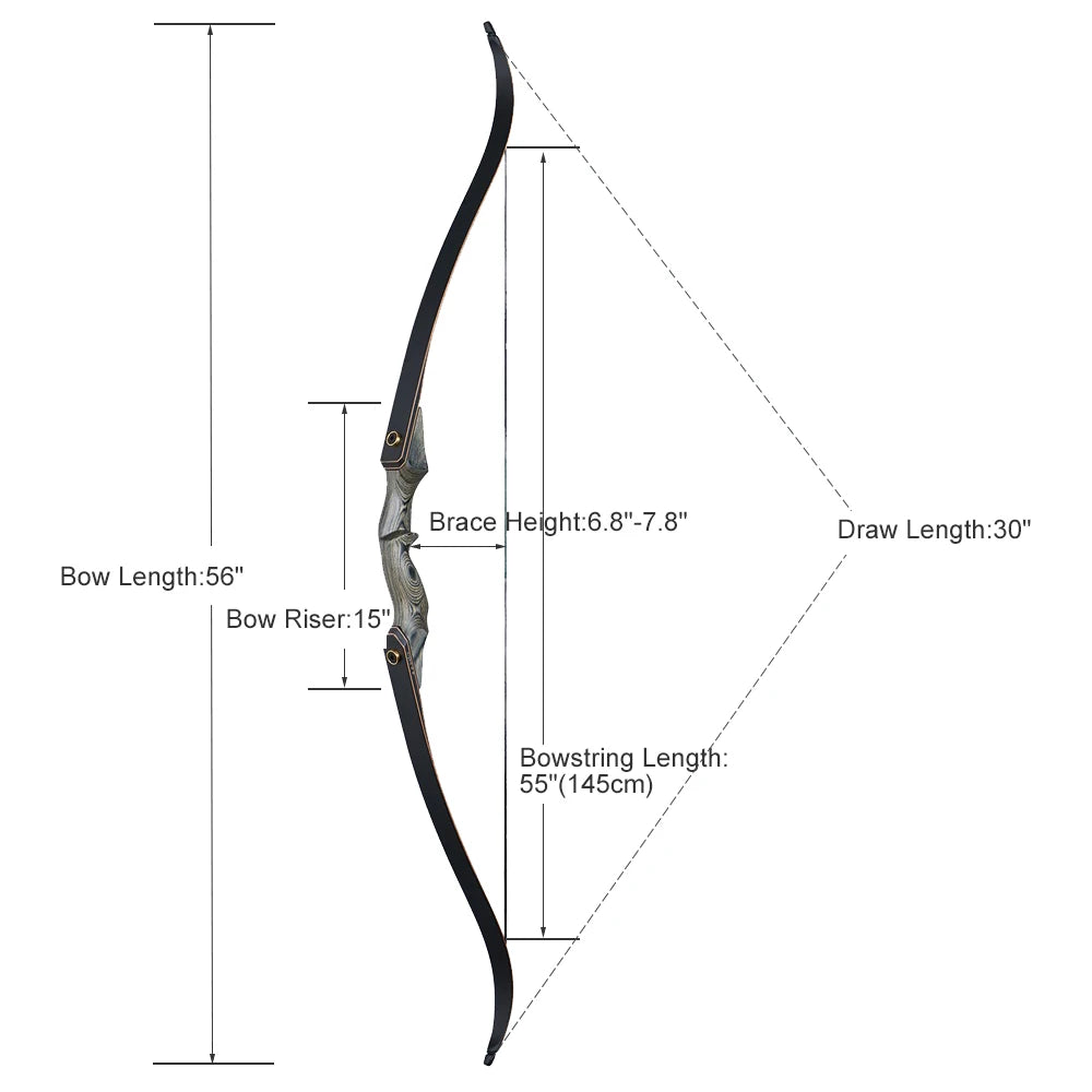 Recurve Bow for Left/Right-Handed