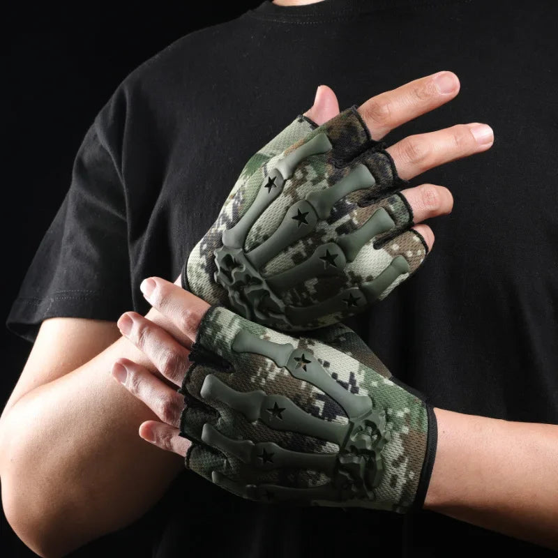 Tactical Half Finger Combat Gloves