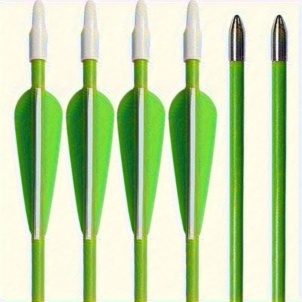 24PCS Green & White Arrows