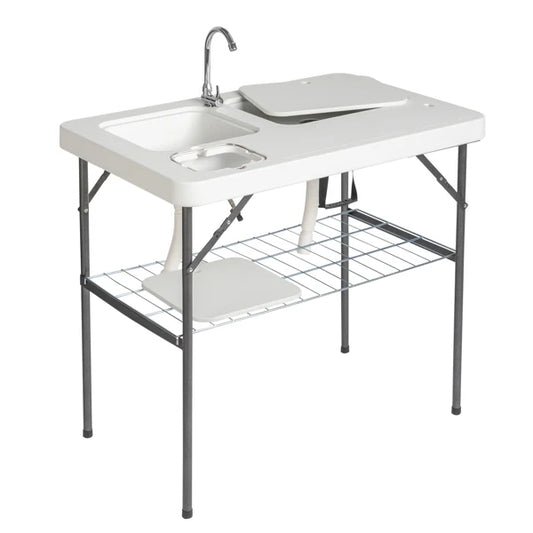 Portable Table with Sink Faucet