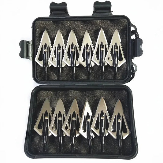 12PCS 4 Blade 100Grain Broadheads