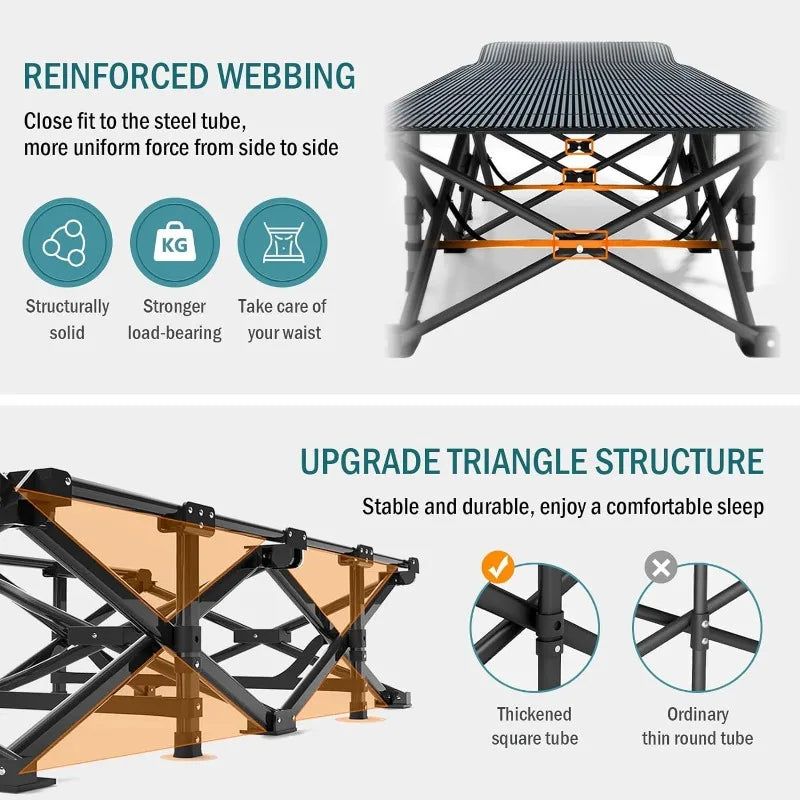 Folding Bed with Cushion,