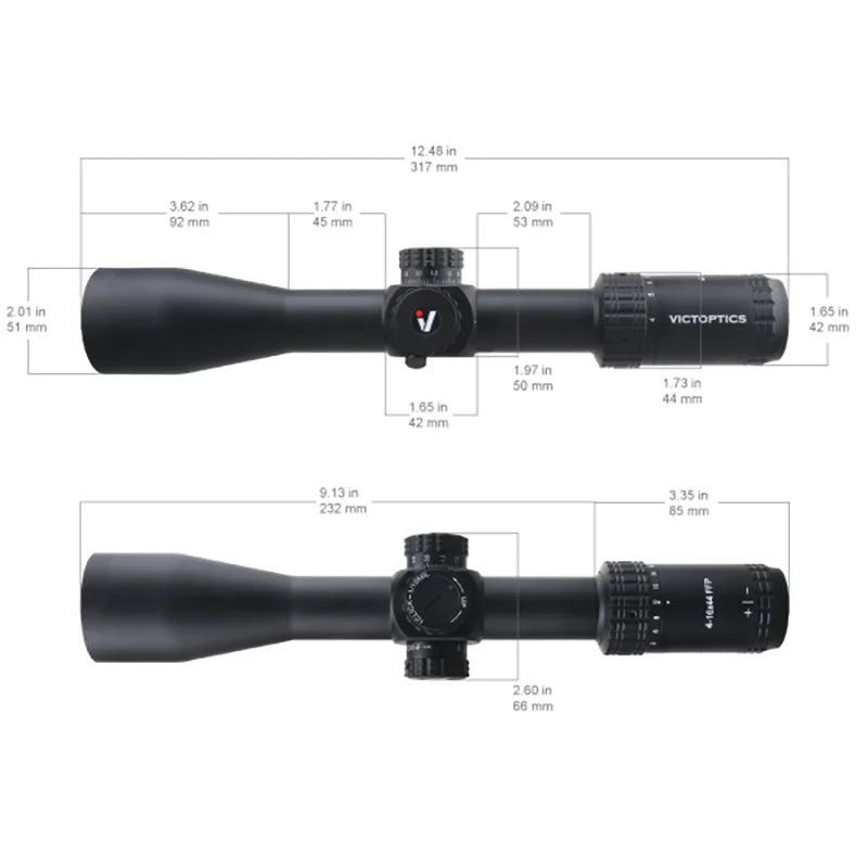 4-16x44 FFP SFP Riflescope with Turret Lock