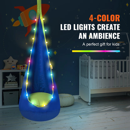 Kids Pod Swing with LED Lights