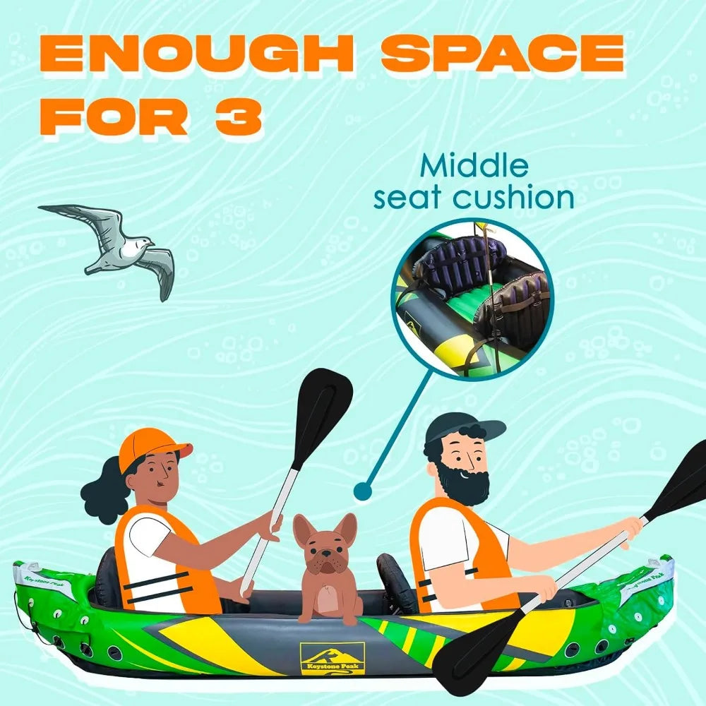 Inflatable Kayak w/Sun Canopy