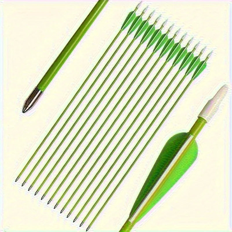 24PCS Green & White Arrows