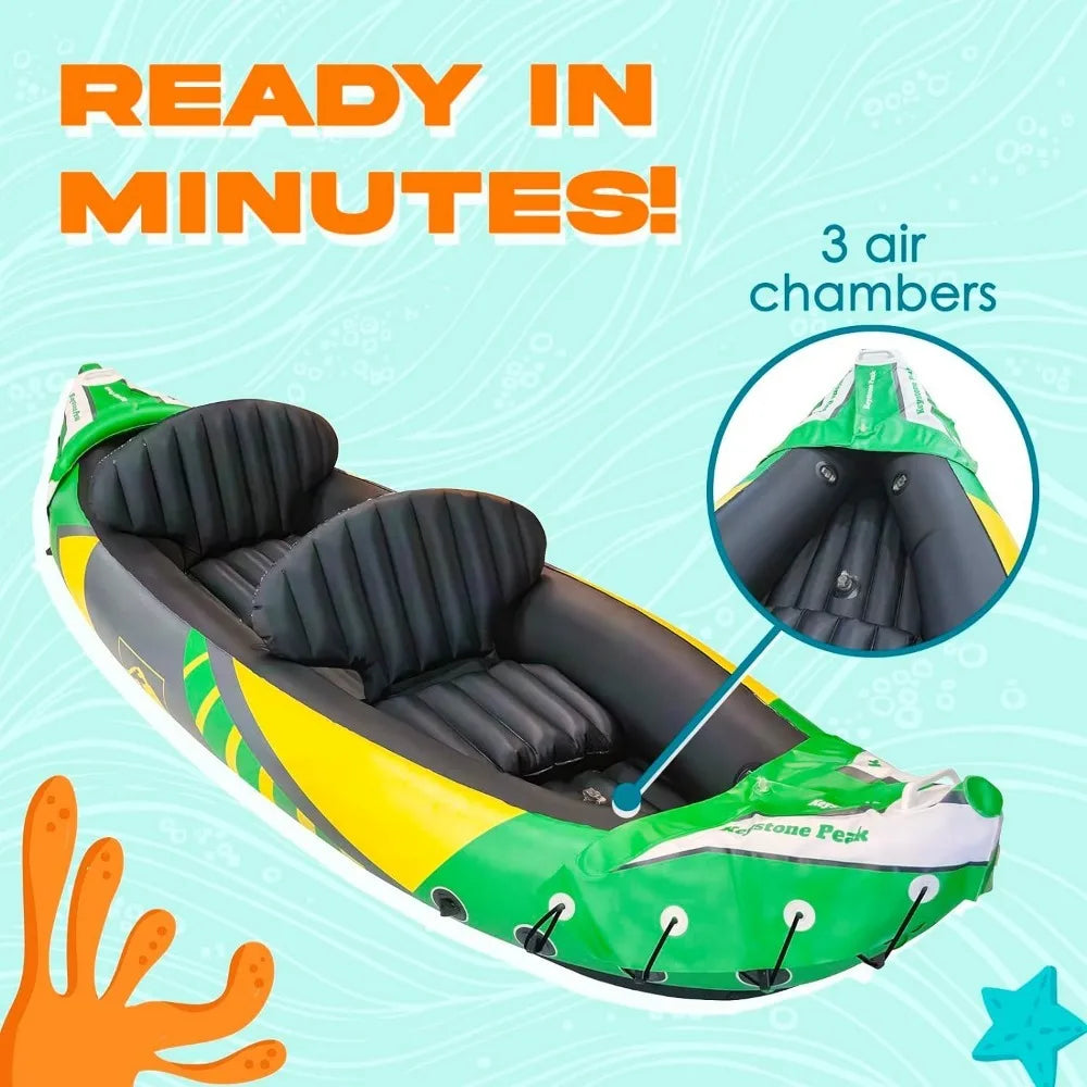 Inflatable Kayak w/Sun Canopy