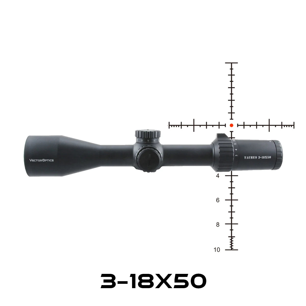 3-18x50/4-24x50/5-30x56 FFP Tactical Riflescope With Illumination For Long Range