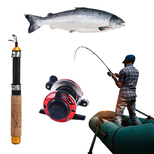 Carbon Fiber Ice Fishing Rod with Reel