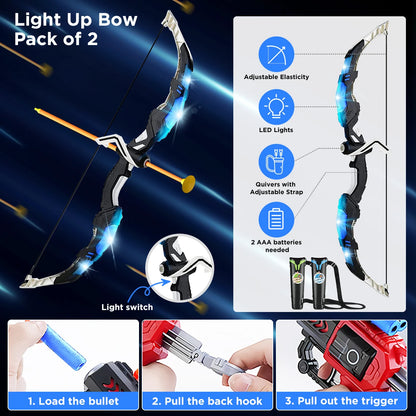 2X - Light-up Bow with Target and All Accessories