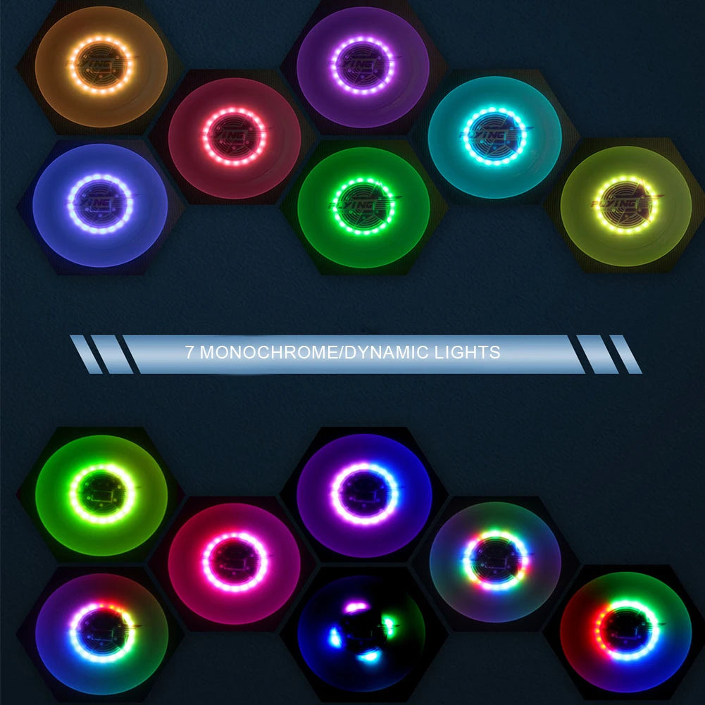 Fluorescence Flying Discs